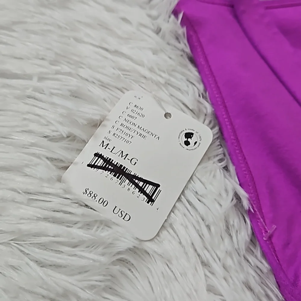 Free People Good Karma High Neck Runsie Neon Magenta. - Picture 4 of 13